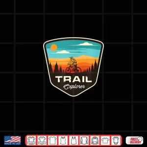 Design Retro MTB Trail Mountain Bike Biking Cycling Enthusiast Idea Shirt