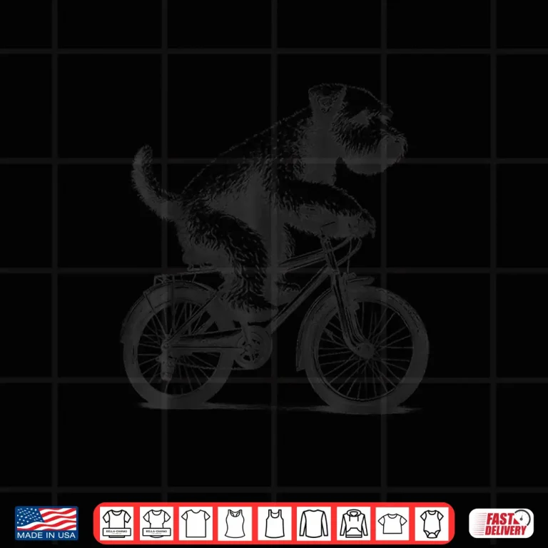 Design Soft Coated Wheaten Terrier Dog Riding a Bike Cycling Shirt