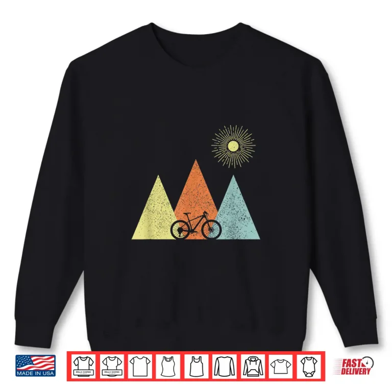 Sweatshirt Vintage Mountain Bike MTB Bicycle Cycling Cyclist Biker Gift Shirt