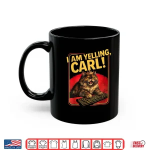 Mug I Am Yelling Carl Donut Cat Animal Humor Funny Shirt