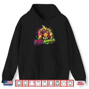 Hoodie Party Animals Baseball Jersey Sports Performance Design Shirt