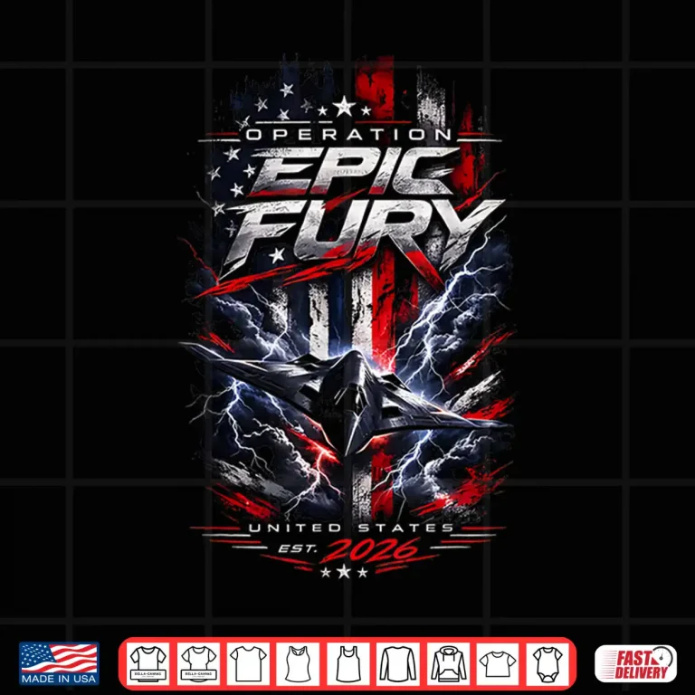 Design Operation Epic Fury Military Style Tactical Graphic Shirt