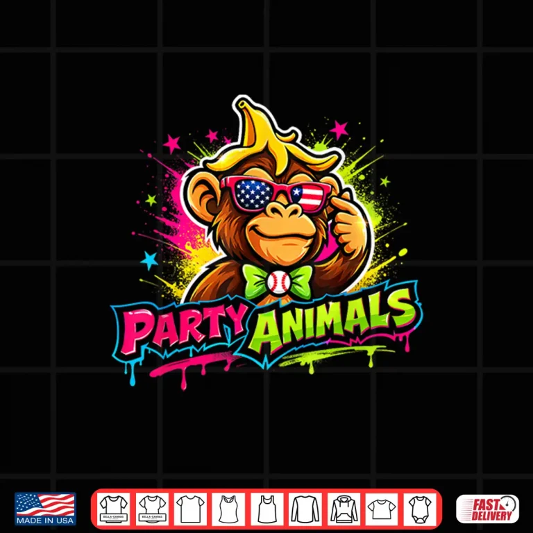 Design Party Animals Baseball Jersey Sports Performance Design Shirt