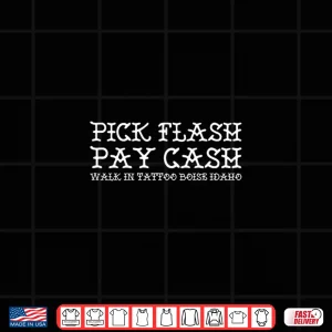 Design Pick Flash Pay Cash Professional Graphic Aesthetic Shirt