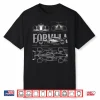 Racing 2026 Car Silhouette Blueprint Racing Car 2026 Size Shirt