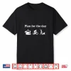 Cycling Biking Lover Shirt Plan For The Day Coffee Dogs Shirt