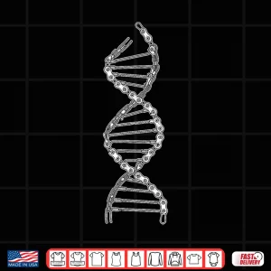 Design Cycling DNA Bicycle Chain Funny Mountain Bike Lovers Biker Shirt