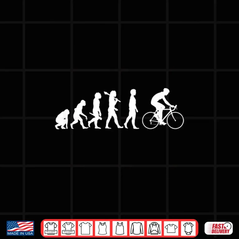 Design Evolution Of A Cyclist Funny Cycling Shirt