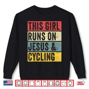 Sweatshirt Funny Cycling Tshirt Jesus Dogs And Cycling Biker Spin Mount Shirt