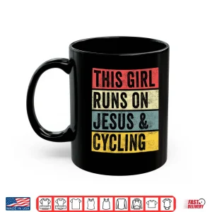 Mug Funny Cycling Tshirt Jesus Dogs And Cycling Biker Spin Mount Shirt