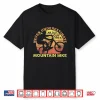 Mens Never Underestimate An Old Guy On A Mountain Bike Cycling Shirt