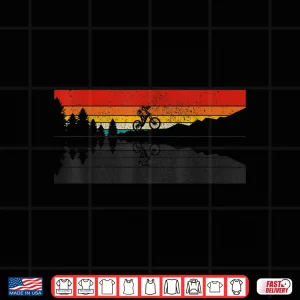 Design Mountain Bike Vintage MTB Downhill Biking Cycling Biker Shirt