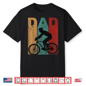 Vintage Bicycle Dad Fathers Day Gift Ideas Cycling Shirt
