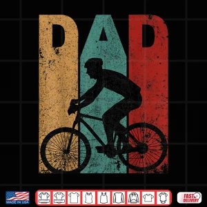 Design Vintage Bicycle Dad Fathers Day Gift Ideas Cycling Shirt