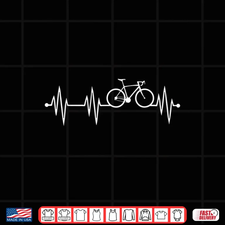 Design Bicycle heartbeat cycling for cyclist Shirt