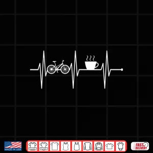 Design Bicycling Shirt Coffee Lover Cycling Biking Funny Biker Shirt