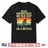 Cool Cycling Art For Men Grandpa Bicycle Riding Cycle Racing Shirt