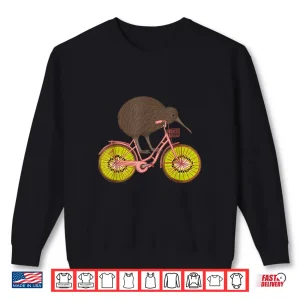 Sweatshirt Cute Animal Kiwi Cycling New Zealand Shirt