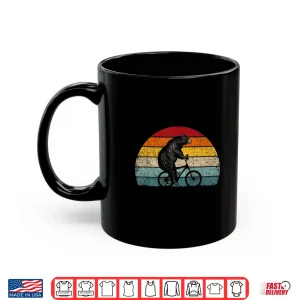 Mug Funny Bear Cycling Mountain Bike Vintage Retro Bicycle Shirt