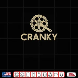 Design Funny Vintage Cranky Bike Bicycle Rider Cycling Lover Shirt