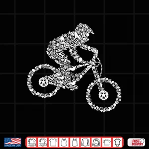 Design Mountain Bike MTB Downhill Biking Cycling Biker Boys Kids Shirt