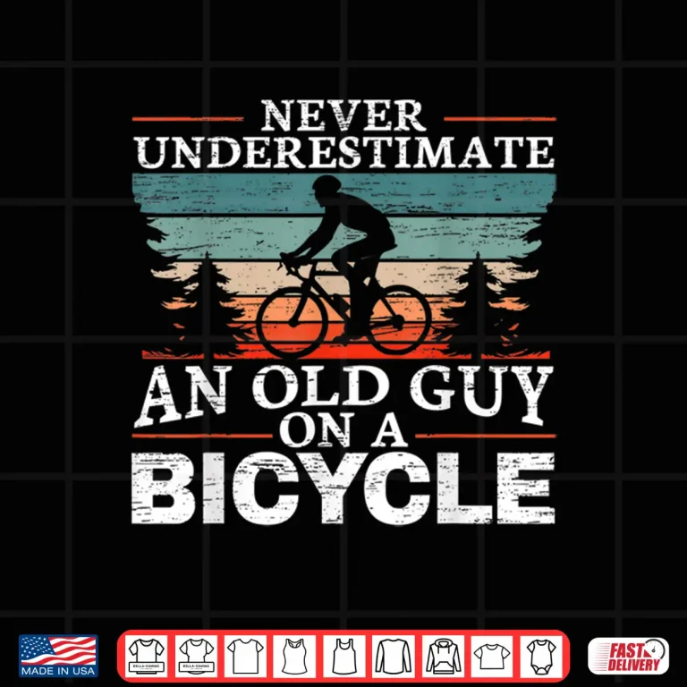 Design Never Underestimate An Old Man On A Bicycle for a Cycling Shirt