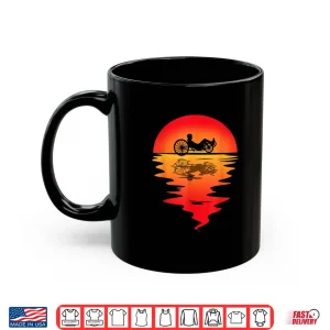 Mug Recumbent Bike Recumbent Trike Cyclist Vintage Sunset Triker Shirt