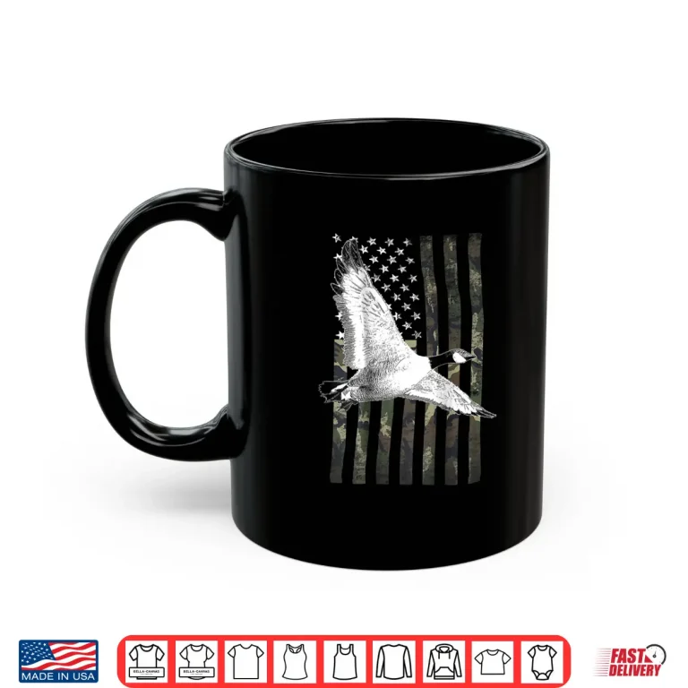 Mug Camouflage Flag Goose Hunting Professional Graphic Shirt