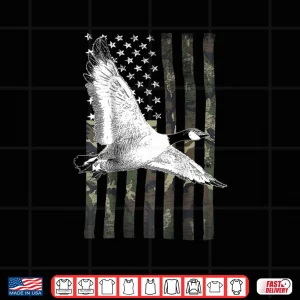 Design Camouflage Flag Goose Hunting Professional Graphic Shirt