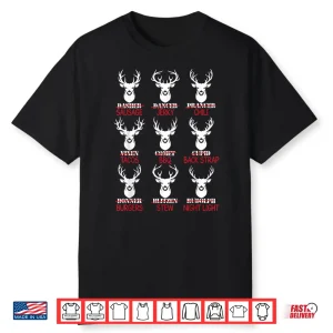 Deer Hunting Gift Hunter Of All Santas Reindeer Holiday Shirt