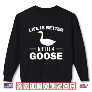 Sweatshirt Cute Goose Design Grey White Goose Fan Professional Shirt