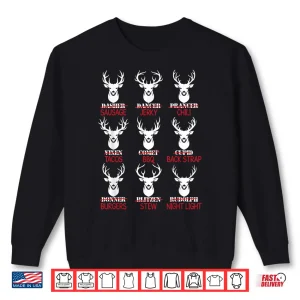Sweatshirt Deer Hunting Gift Hunter Of All Santas Reindeer Holiday Shirt