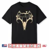 Deer Skull Compound Bow Retro Hunting Archery Archer Shirt