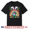 Easter Bunny Lemur Hunting Eggs Floral Colorful Rainbow Shirt