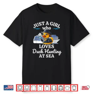 Just A Person Who Loves Duck Hunting At Sea Cruise Shirt