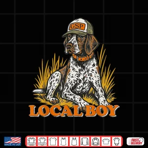 Design Local Boy GSP German Shorthaired Pointer Hunting Dog Vintage Shirt