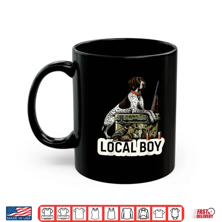Mug Local Boy German Shorthaired Pointer Dog Duck Hunting Shirt