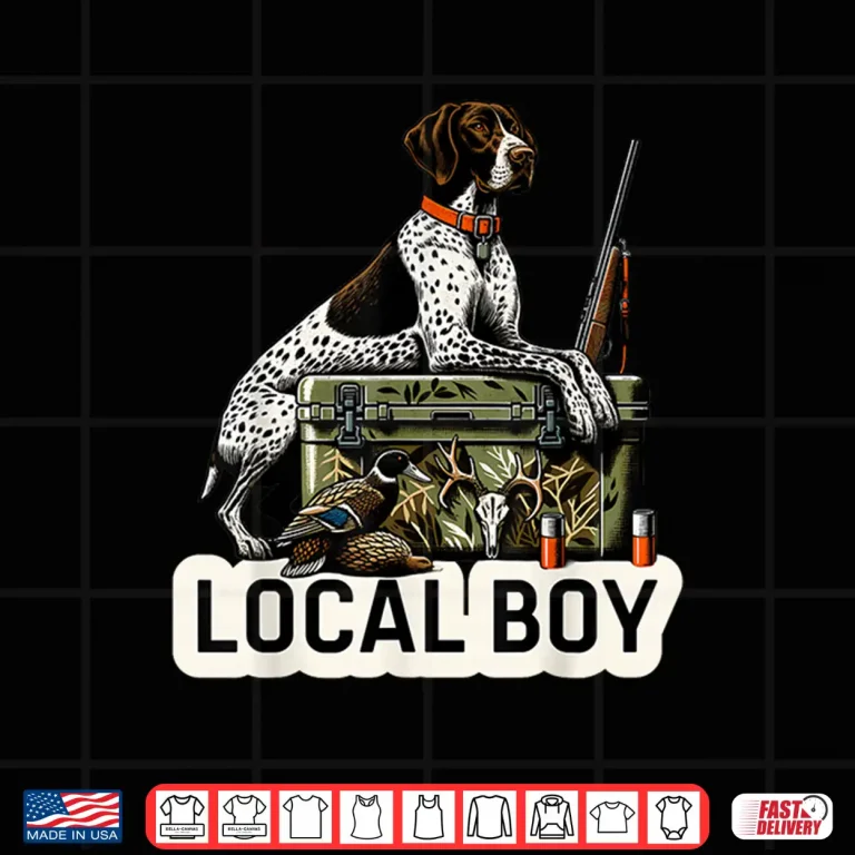 Design Local Boy German Shorthaired Pointer Dog Duck Hunting Shirt