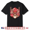 Retro Funny Valentines Day Hunting Deer Camo Graphic Shirt