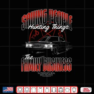 Design Saving People Hunting Things Supernatural Inspired Graphic Shirt