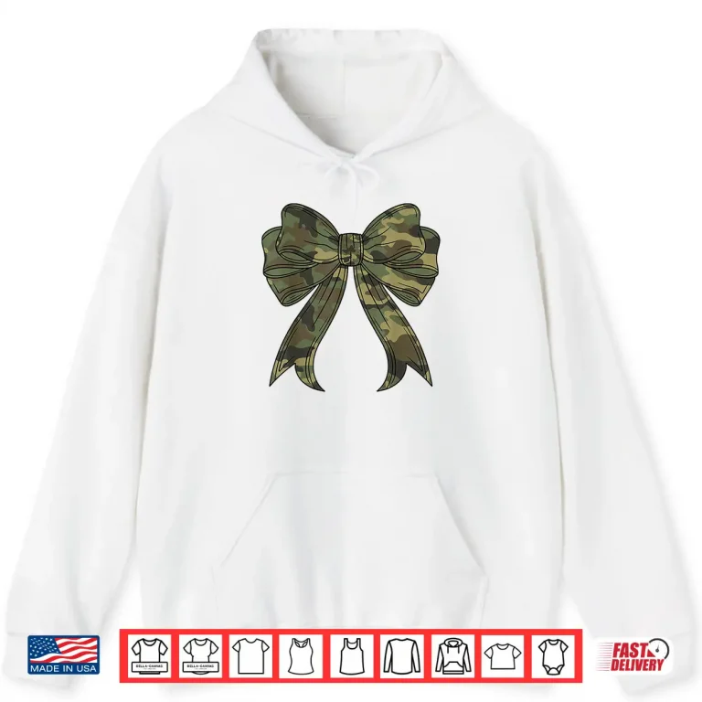 Hoodie Woodland Camouflage Camo Coquette Bow Hunting Professional Shirt