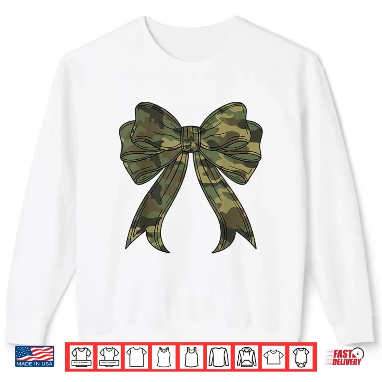 Sweatshirt Woodland Camouflage Camo Coquette Bow Hunting Professional Shirt