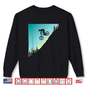 Sweatshirt Downhill Bike Jump Mountain Biking MTB Trail Ride Sunset Shirt