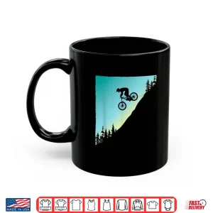 Mug Downhill Bike Jump Mountain Biking MTB Trail Ride Sunset Shirt