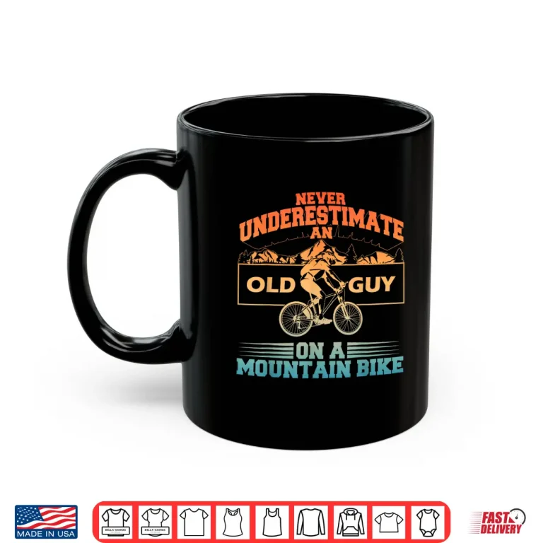 Mug Cool Mountain Bike Art For Men Grandpa Mountain Biking Shirt