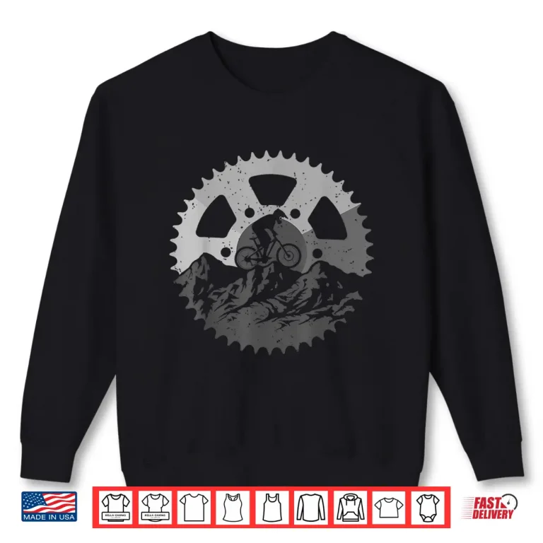 Sweatshirt Funny Mountain Biking Art For Men Women MTB Mountain Biker Shirt