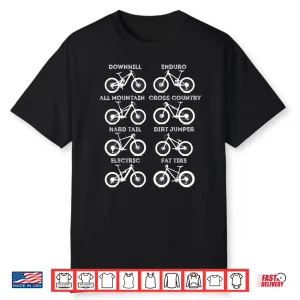 Mtb Mountain Bike Biking Enthusiast Biker Bicycling Clothing Shirt