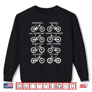 Sweatshirt MTB Mountain Bike Biking Enthusiast Biker Bicycling Clothing Shirt