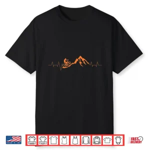 Mountain Bike Heartbeat Shirt   Cute Bike Heartbeat Tee Gift