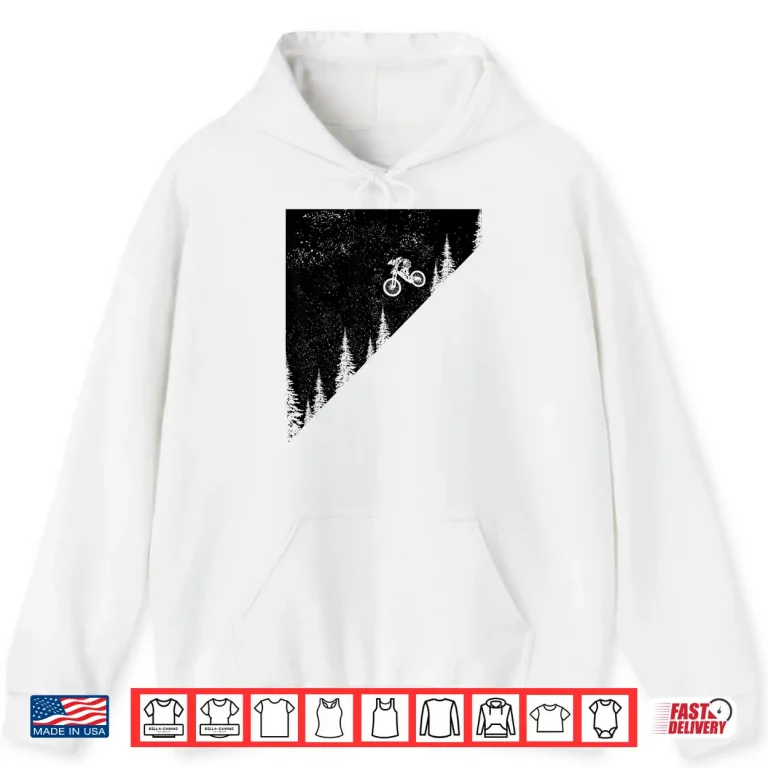 Hoodie Mountain Bike Downhill MTB Vintage Mountain Biker Biking Shirt